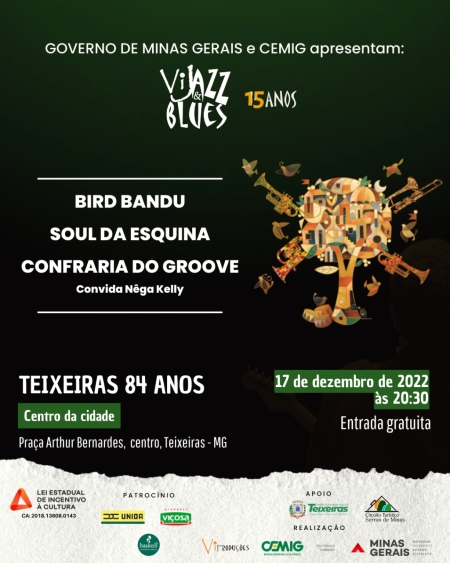 Prefeitura anuncia ViJazz &amp; Blues Festival no aniversário da cidade